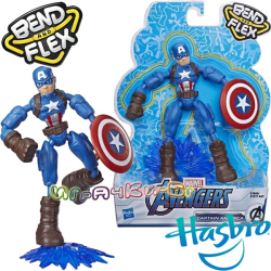 Hasbro Avengers Bend And Flex Разтягаща се фигура Captain America E7869